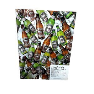 1989 Heineken Beer Ad – Amstel Light Imported Lager Bottles Vintage Print